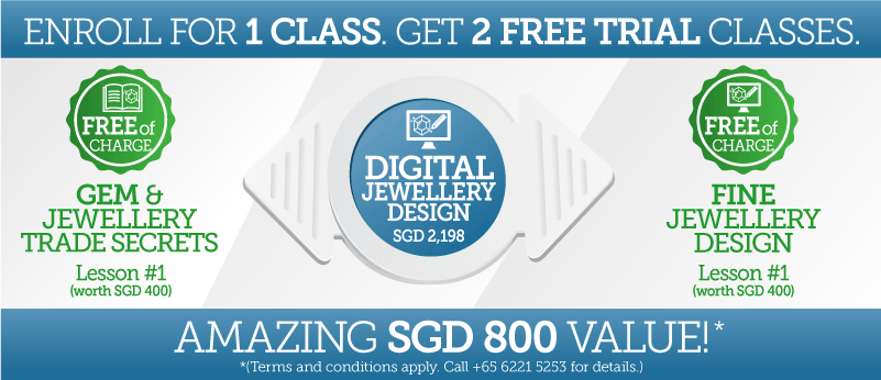 Digital jewellery design training in Singapore with Gemmology Gem and Jewellery Trade Secrets lesson and hand drawing fine Jewellery Digital jewellery design training in Singapore with Gemmology lesson and hand drawing fine Jewellery