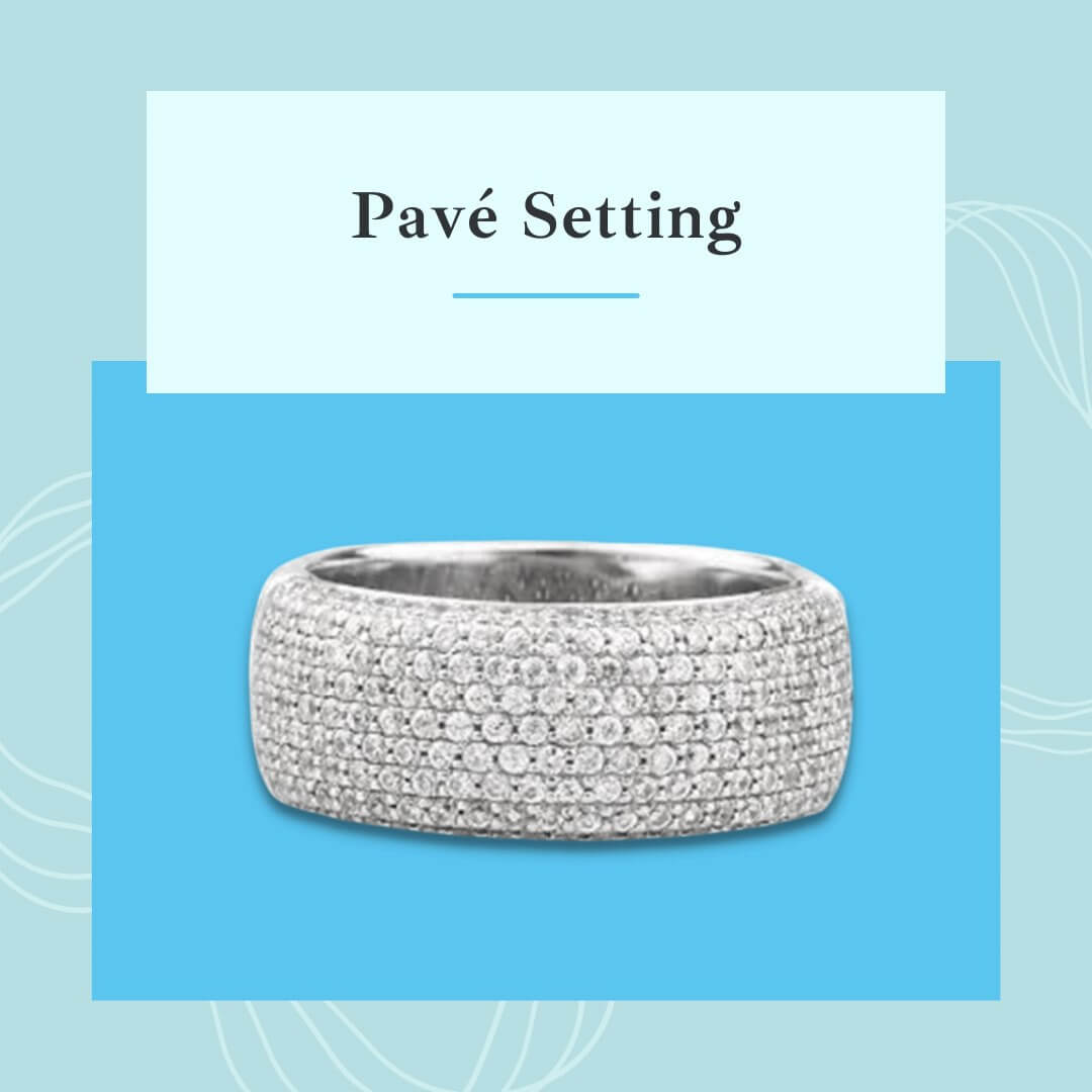 Bezel setting in a ring